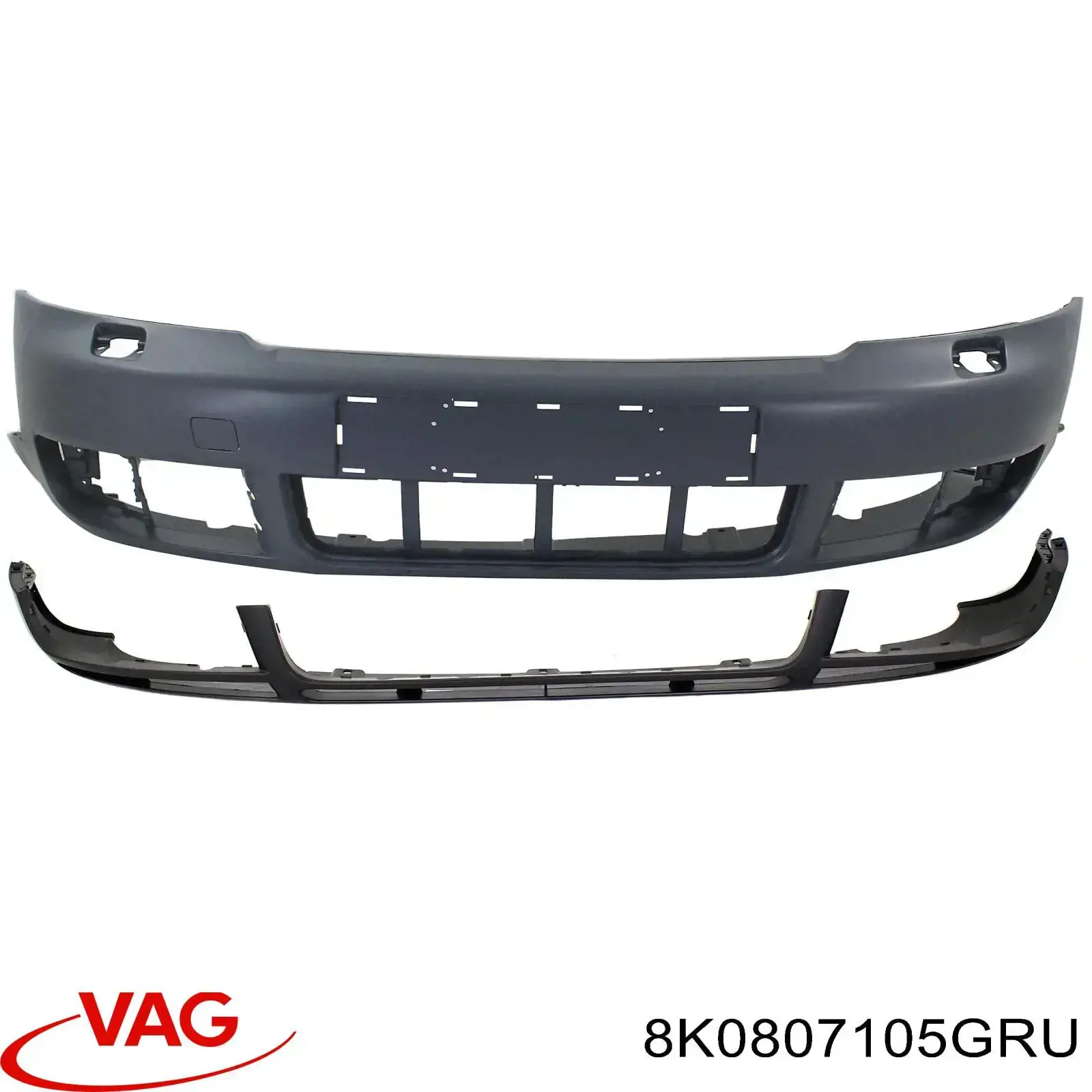 Бампер на авто VAG 8K0807105GRU ціна, від 61.04 USD