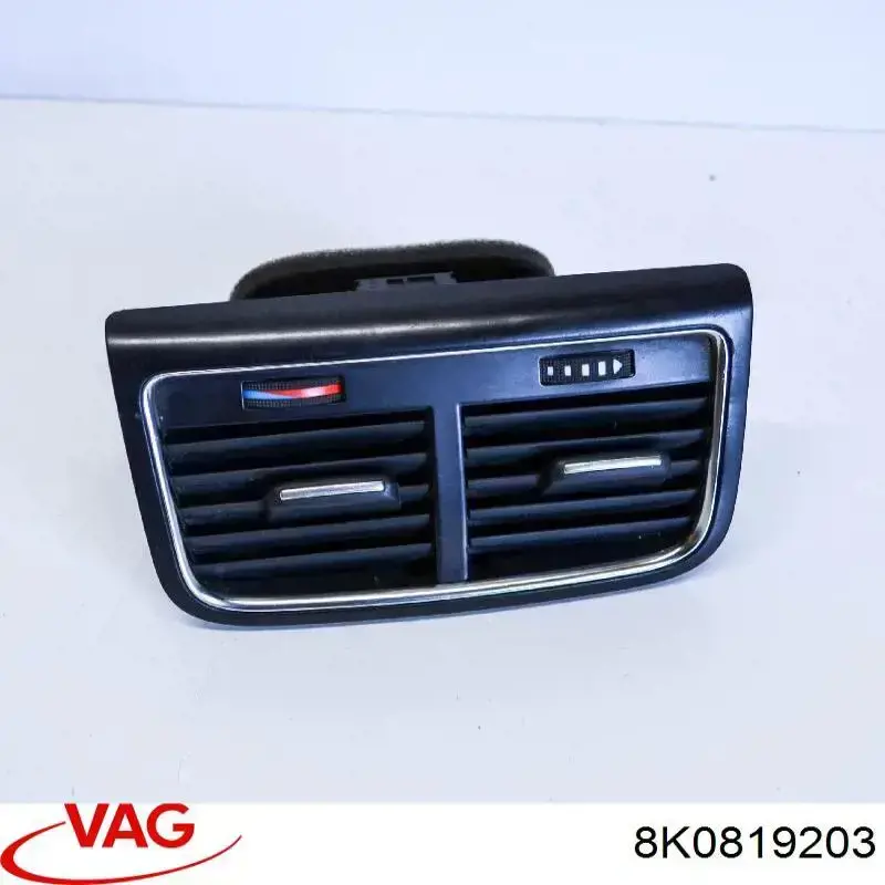 Решітка вентиляції салону в підлокітнику, задня 8K0819203 VAG