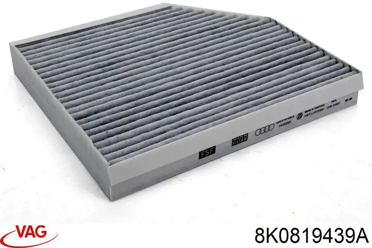 Купити 8K0819439A VAG Фільтр салону вугільний
