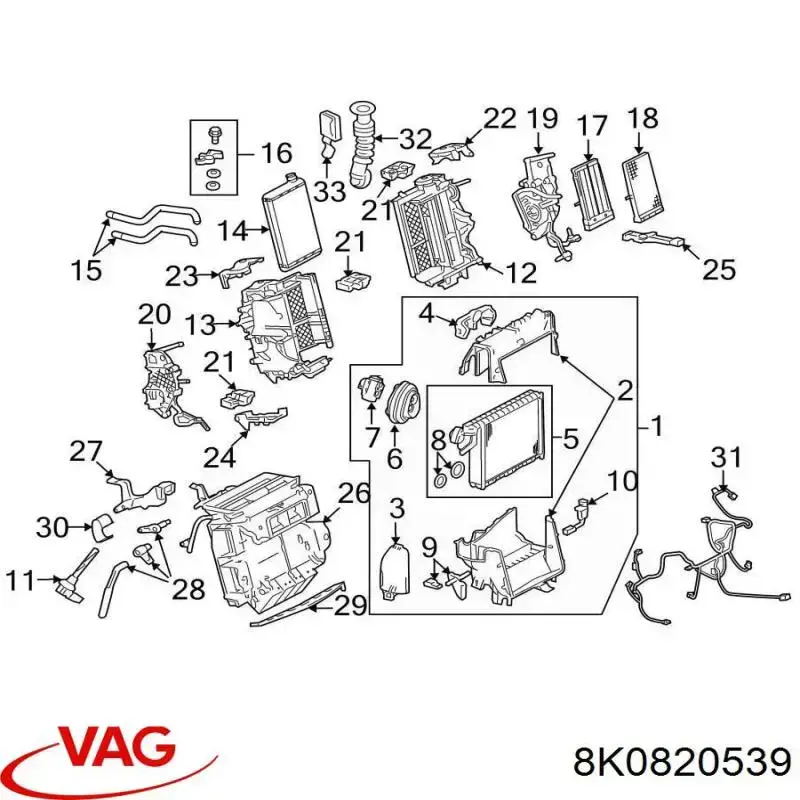 Датчик температури випарювача Volkswagen Crafter 30-35 (2E) (Фольцваген Крафтер)