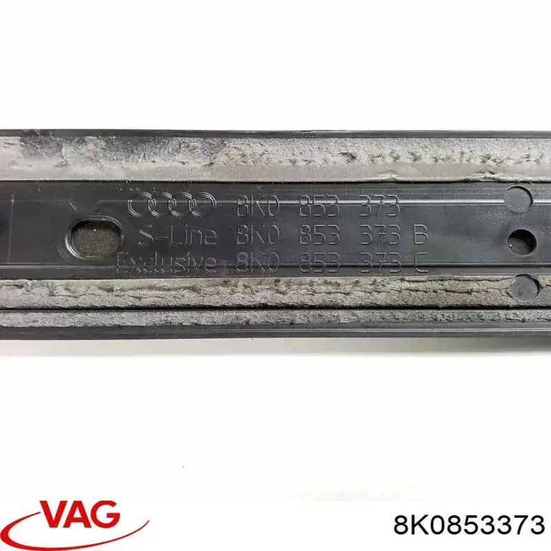Купити 8K0853373 VAG Накладка зовнішня (молдинг) порога, передня ліва