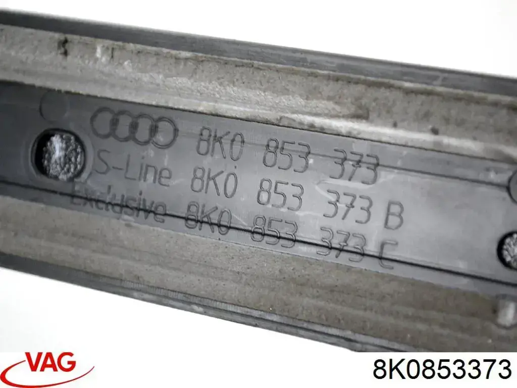 8K0853373 VAG Накладка зовнішня (молдинг) порога, передня ліва