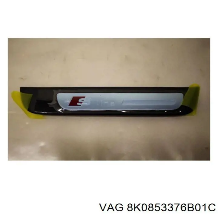 Накладка зовнішня (молдинг) порога, задня права VAG 8K0853376B01C ціна, від 12.67 USD