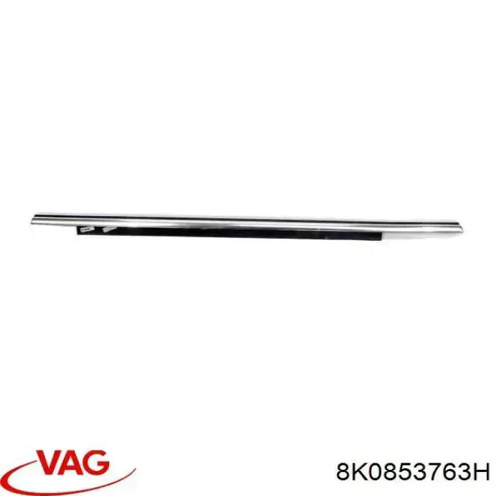 Купити 8K0853763H VAG Молдинг опускного скла нижній, двері задньої, лівої