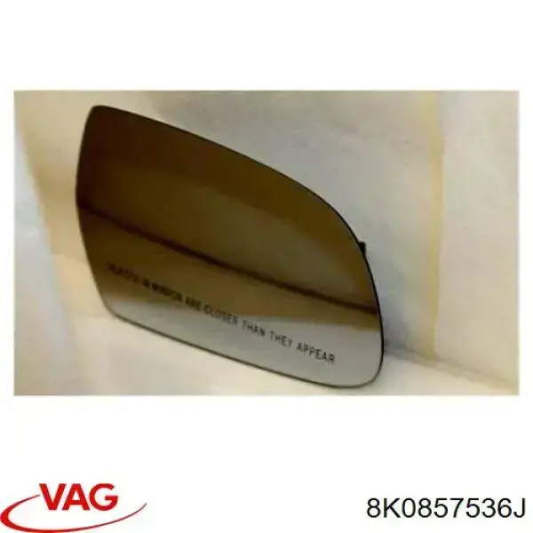 Купити 8K0857536J VAG Дзеркальний елемент правого дзеркала заднього виду