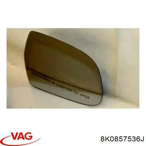 Скло дзеркала заднього виду, правого VAG 8K0857536J ціна, від 100.92 USD