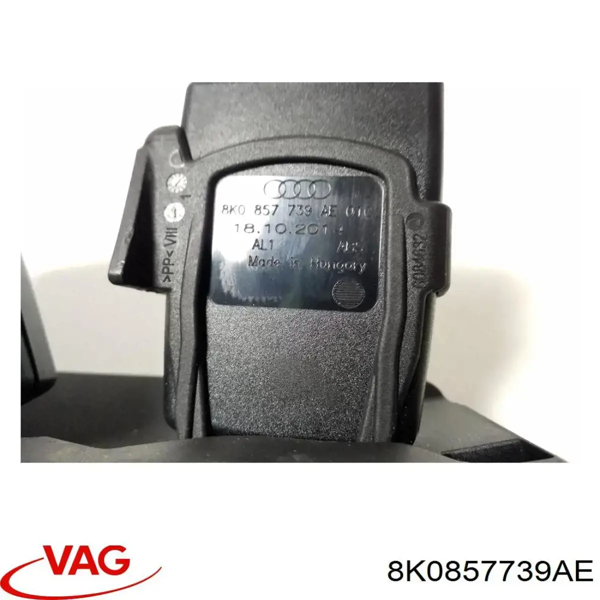 Купити 8K0857739AE VAG Важіль фіксатора ременя безпеки задній лівий