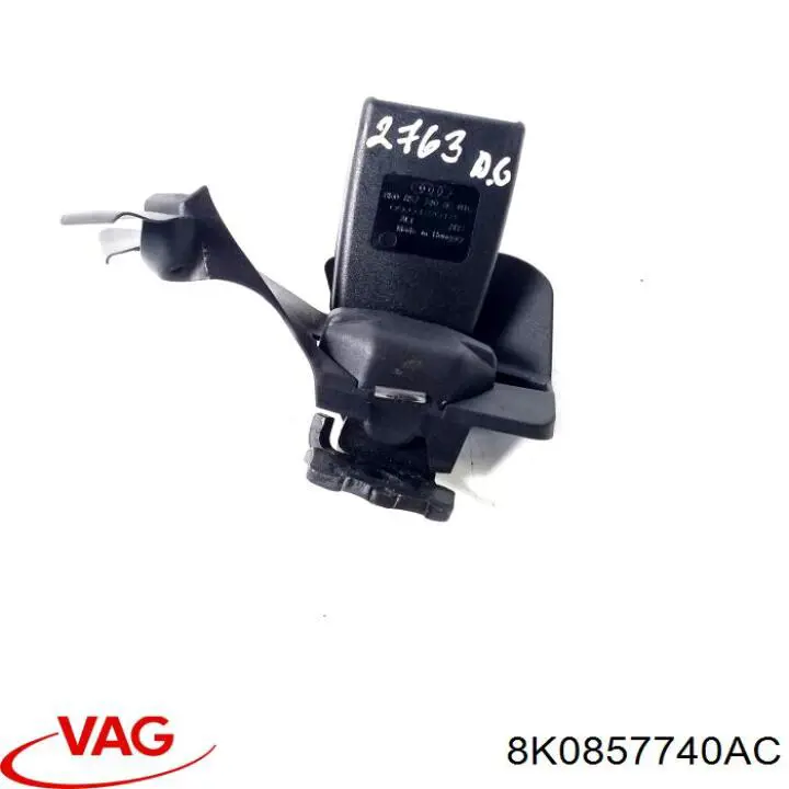 8K0857740AC VAG Важіль фіксатор ременя безпеки задній правий
