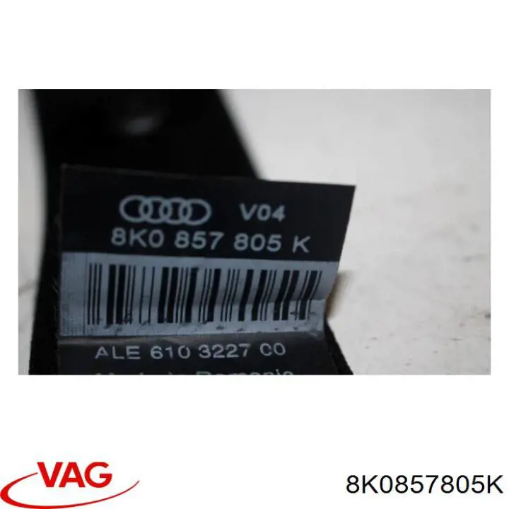 Купити 8K0857805K VAG Пасок безпеки задній