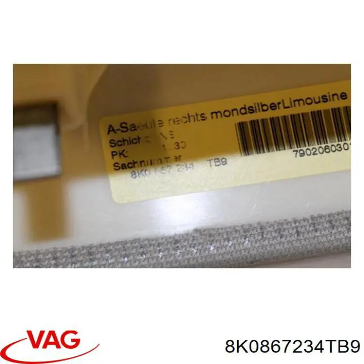 Купити 8K0867234TB9 VAG Обшивка стійки кузова внутрішня, передня права