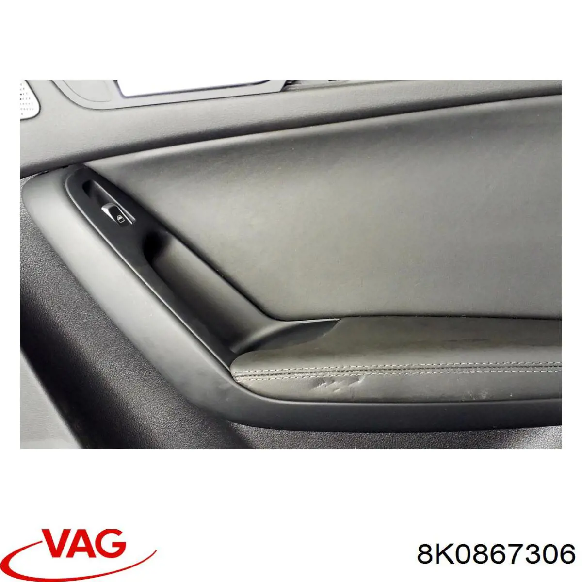 Обшивка-облицювання задніх дверей, правою, внутрішня Audi A4 Avant B8 (8K5) (Ауді A4)