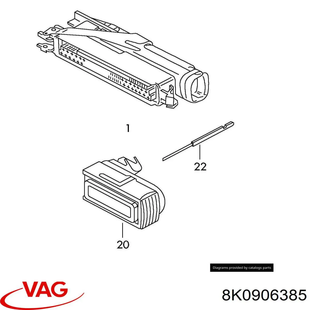  VAG 8K0906385 ціна, від 9.84 USD