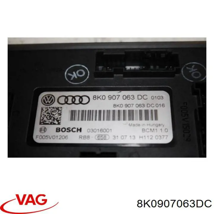  VAG 8K0907063DC ціна, від 18.06 USD