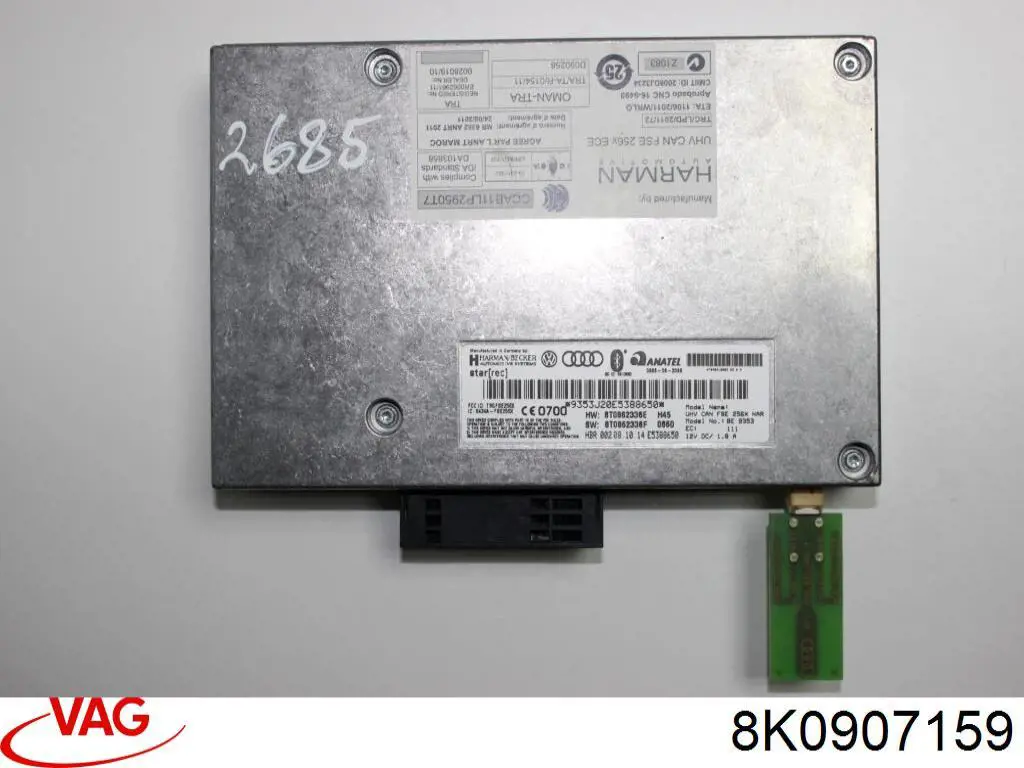 Блок керування генерацією звуку двигуна VAG 8K0907159 ціна, від 52.59 USD
