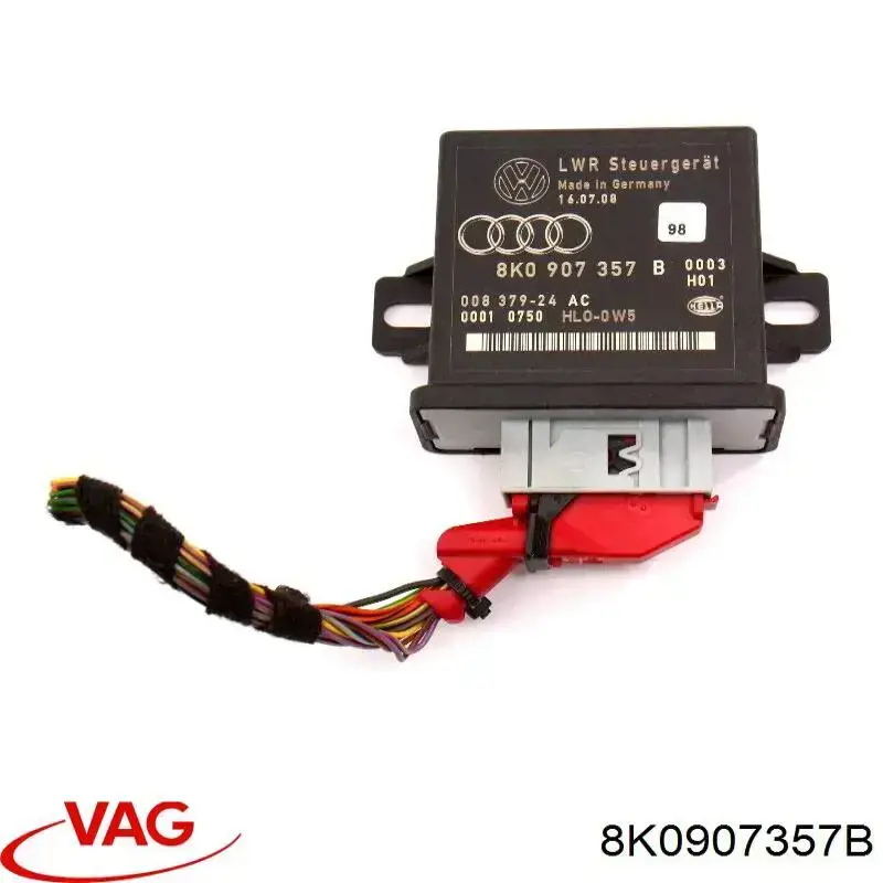 Кнопка коректора фар 8K0907357B VAG