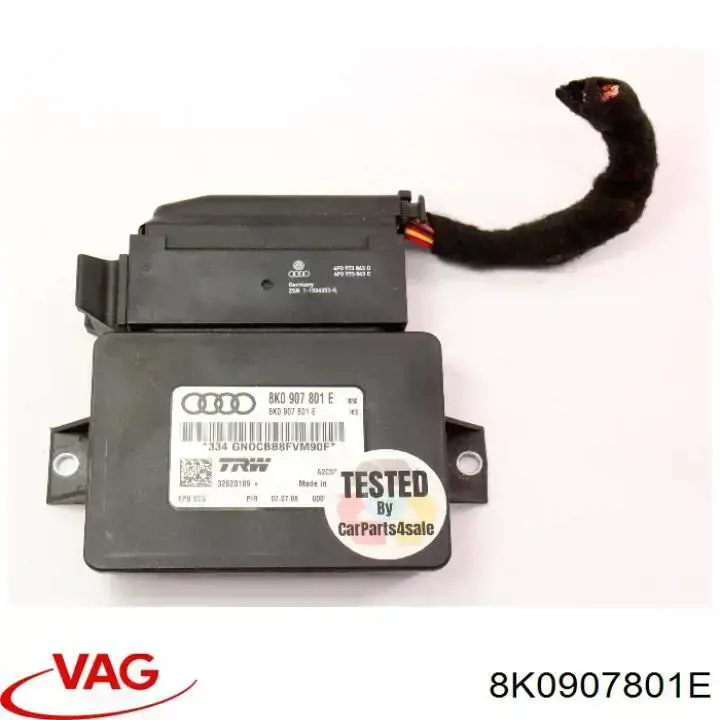 Блок керування (модуль) електромеханічного стояночного гальма VAG 8K0907801E ціна, від 12.70 USD
