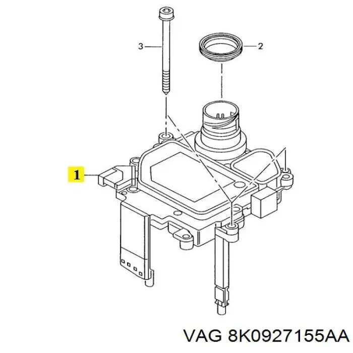  VAG 8K0927155AA ціна, від 571.64 USD