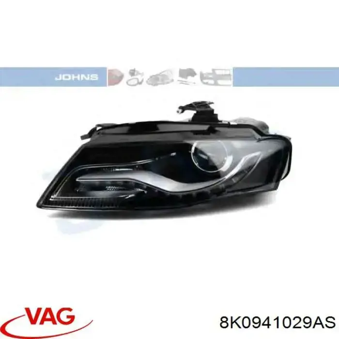Фара VAG 8K0941029AS ціна, від 633.33 USD