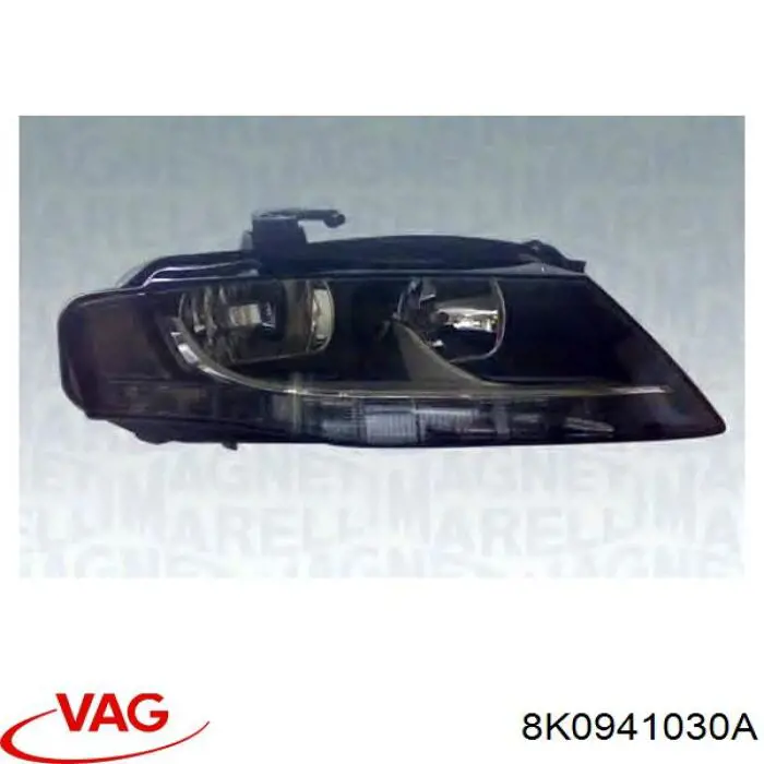 Основна фара - вставка VAG 8K0941030A ціна, від 81.68 USD