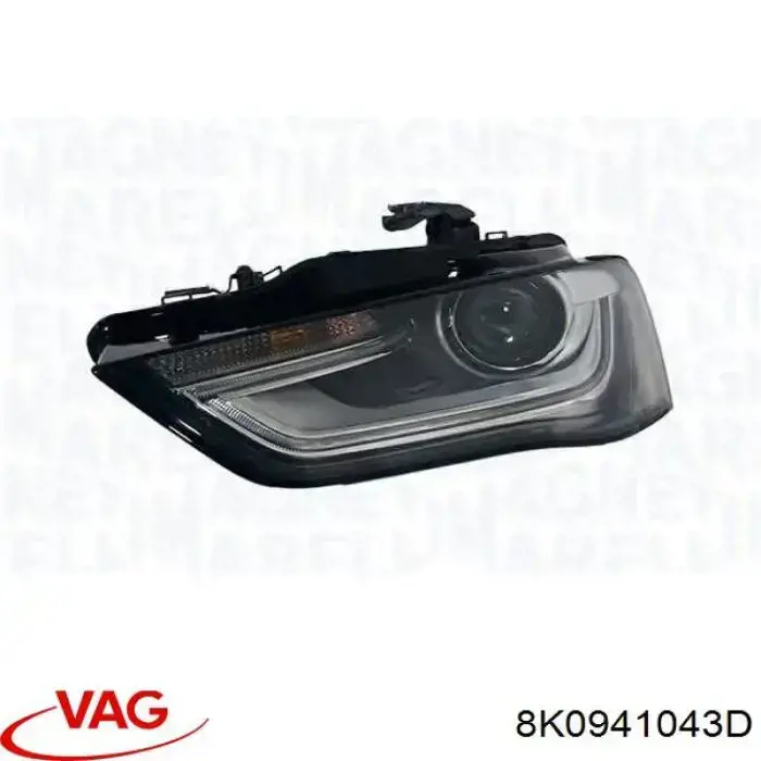 Фара дальнього світла в зборі VAG 8K0941043D ціна, від 827.44 USD