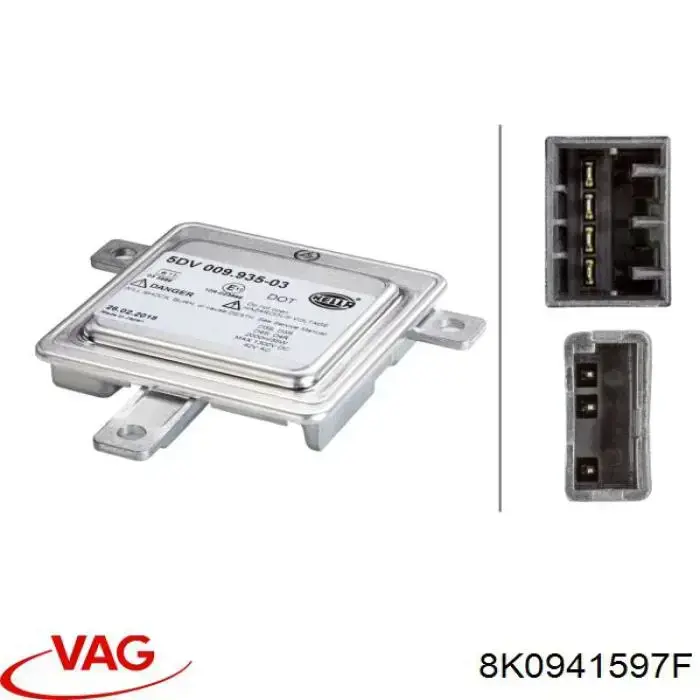 Модуль керування (ЕБК) адаптивного освітлення 8K0941597F VAG