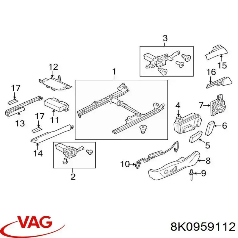  VAG 8K0959112 ціна, від 10.44 USD