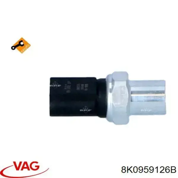 Датчик абсолютного тиску кондиціонера VAG 8K0959126B ціна, від 13.26 USD