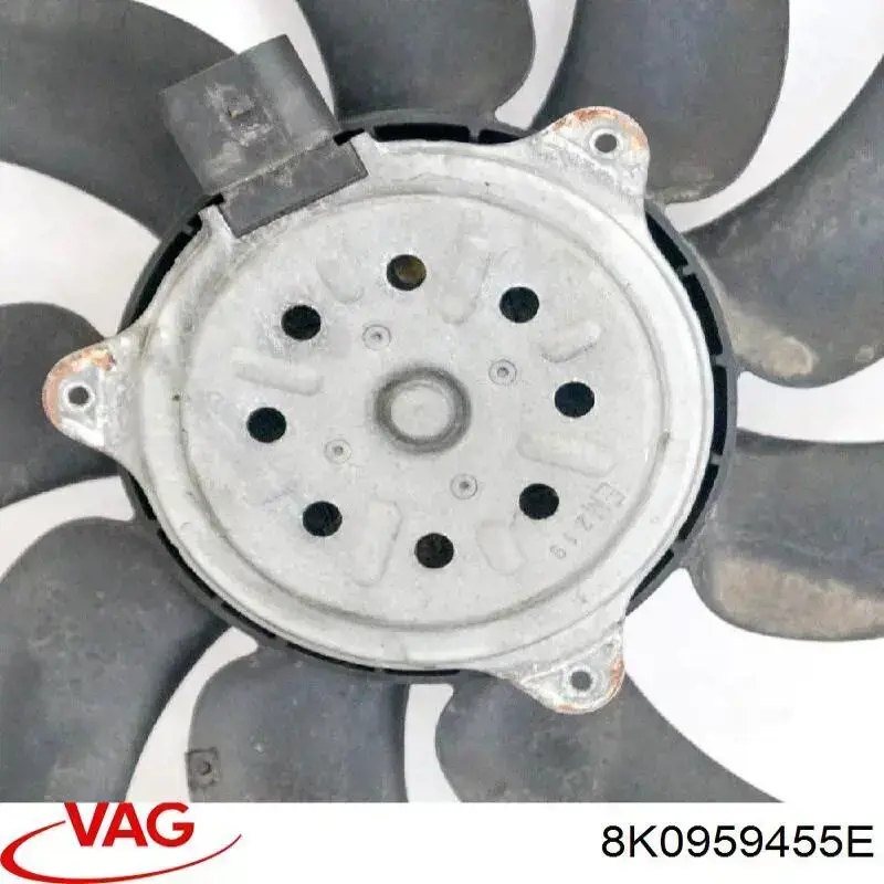 Купити 8K0959455E VAG Електровентилятор охолодження в зборі (двигун + крильчатка), правий
