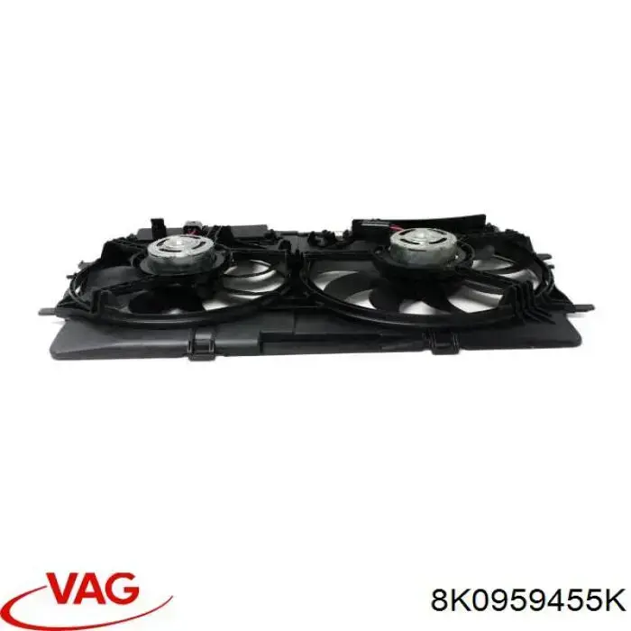Купити 8K0959455K VAG Електровентилятор охолодження в зборі (двигун + крильчатка), лівий