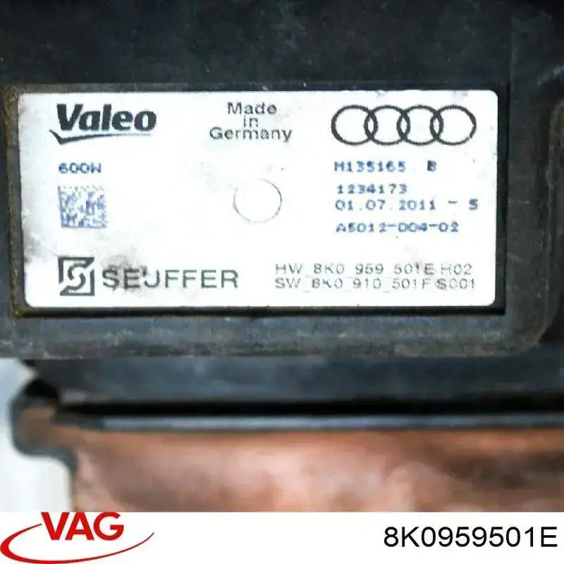 Купити 8K0959501D VAG Регулятор оборотів вентилятора