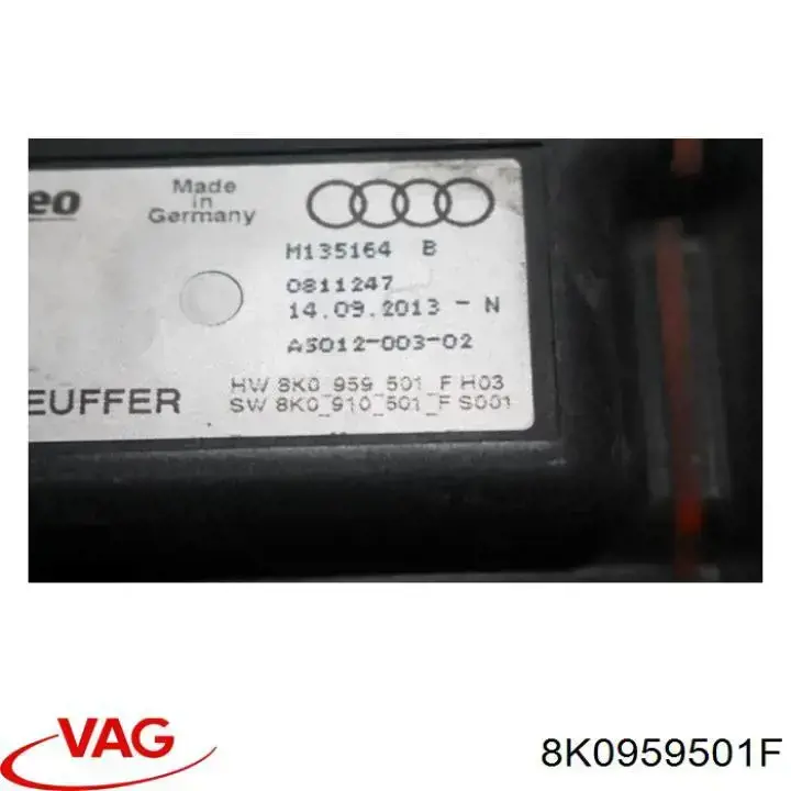 8K0959501F VAG Регулятор оборотів вентилятора