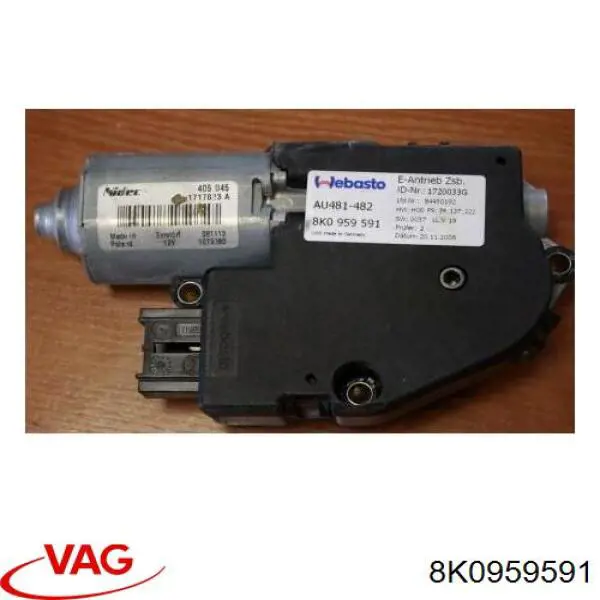 Купити 8K0959591 VAG Двигун приводу люка