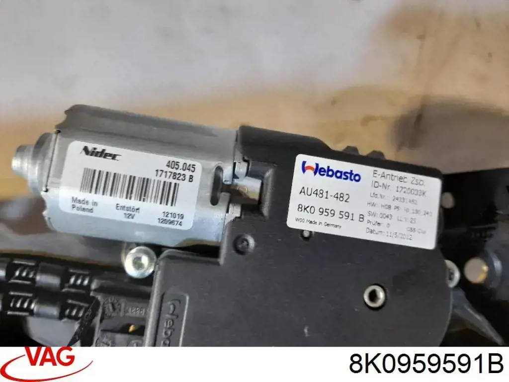 Двигун приводу люка VAG 8K0959591 ціна, від 37.96 USD