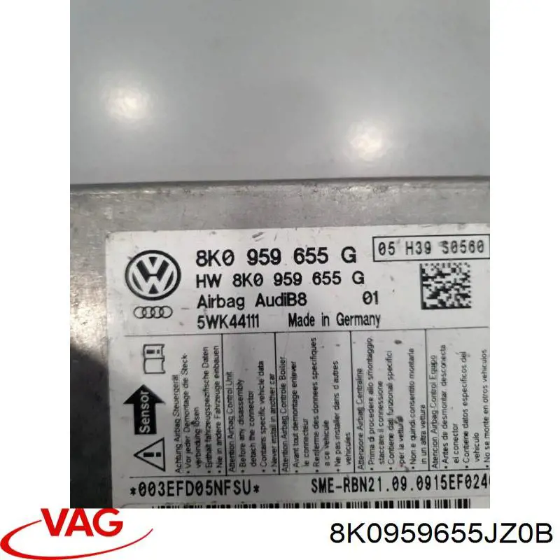 Купити 8K0959655JZ0B VAG Модуль-процесор керування подушки безпеки