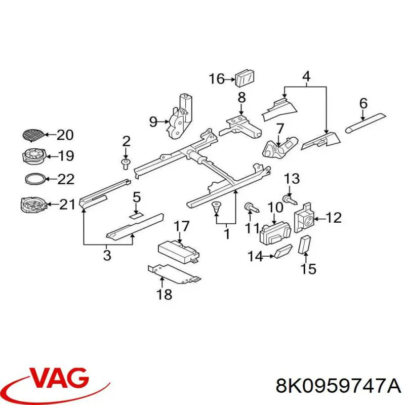  VAG 8K0959747A ціна, від 42.61 USD