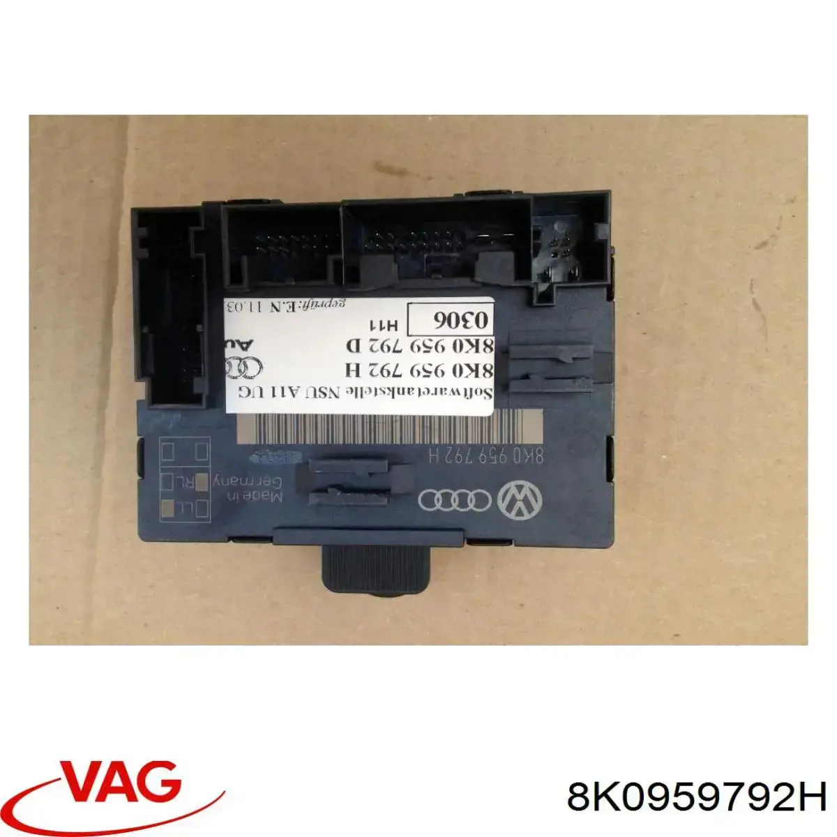 Блок комфорту передніх дверей 8K0959792H VAG