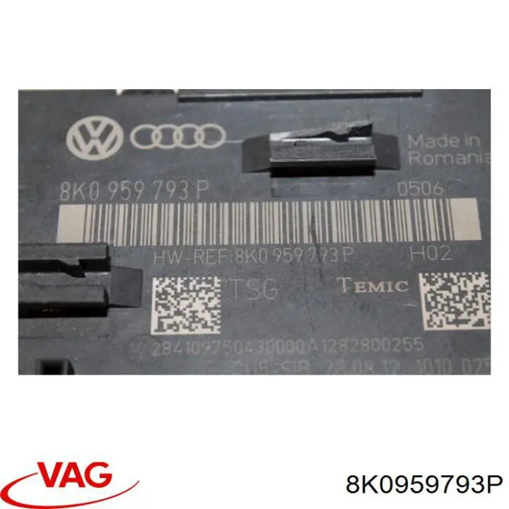 Блок комфорту передніх дверей VAG 8K0959793P ціна, від 9.84 USD