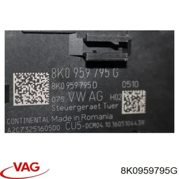 8K0959795G VAG Блок комфорту задніх дверей