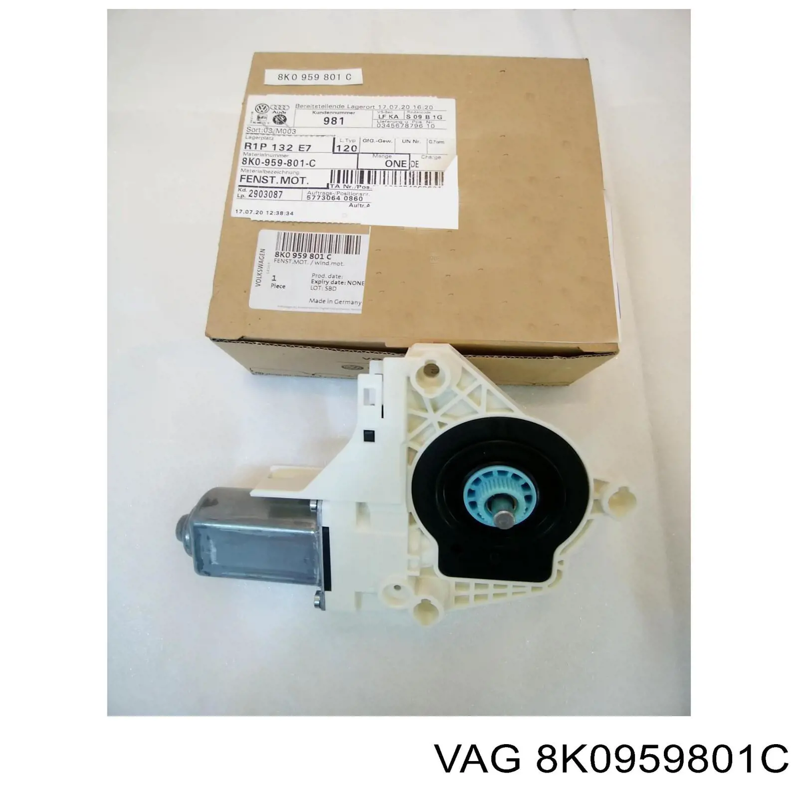 8K0959801C VAG Мотор склопідйомника водійських дверей