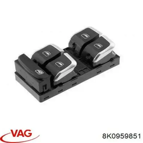 8K0959851 VAG кнопковий блок керування склопідіймачами передній лівий