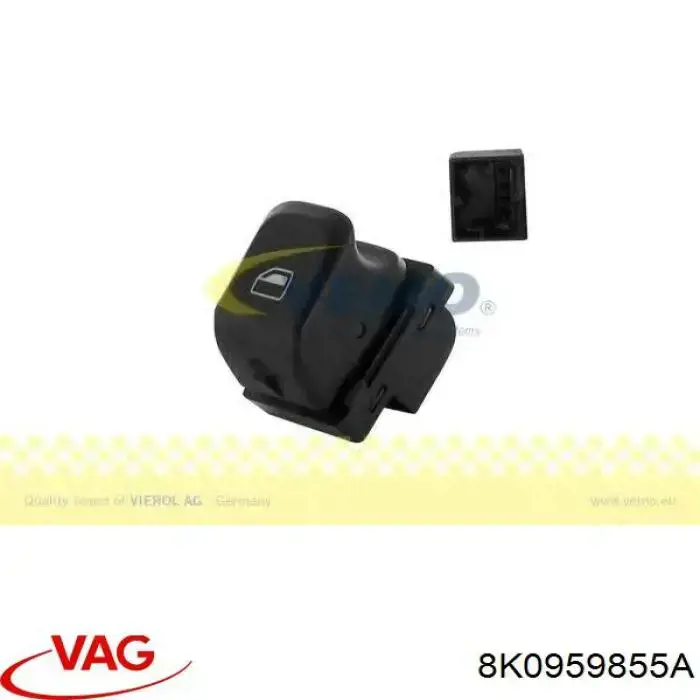8K0959855A VAG кнопка вмикання двигуна склопідіймача передня права