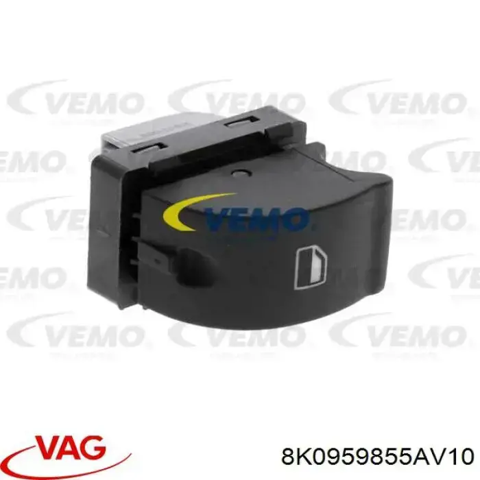 Купити 8K0959855AV10 VAG Кнопка вмикання двигуна склопідіймача передня права