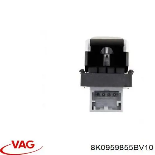8K0959855BV10 VAG кнопка вмикання двигуна склопідіймача передня права