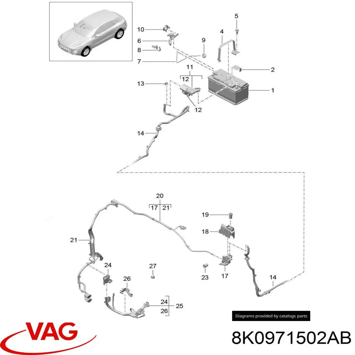 Купити 8K0971502AB VAG 