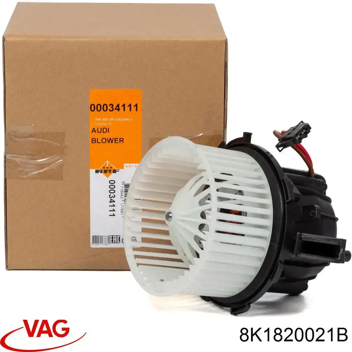 Вентилятора пічки 8K1820021B VAG