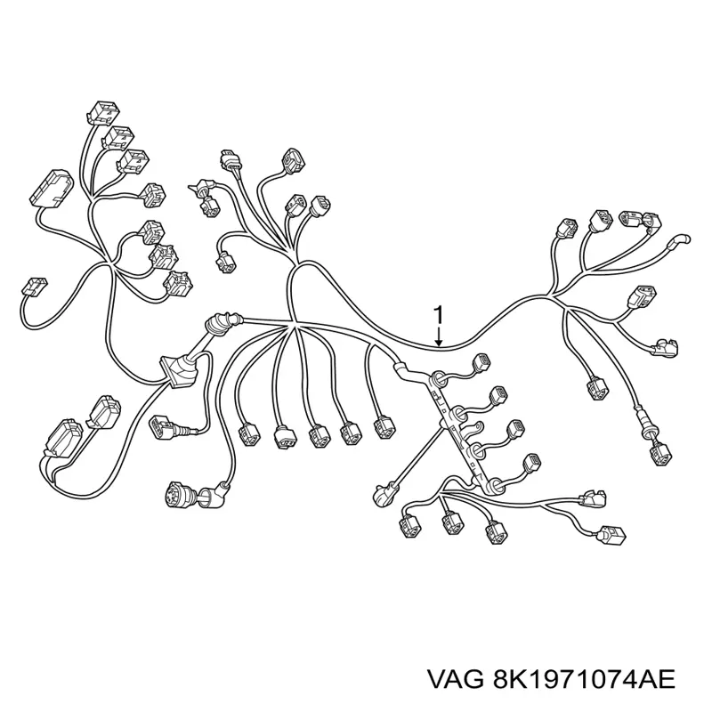 Джгут проводів моторного відсіку VAG 8K1971074AE ціна, від 44.34 USD