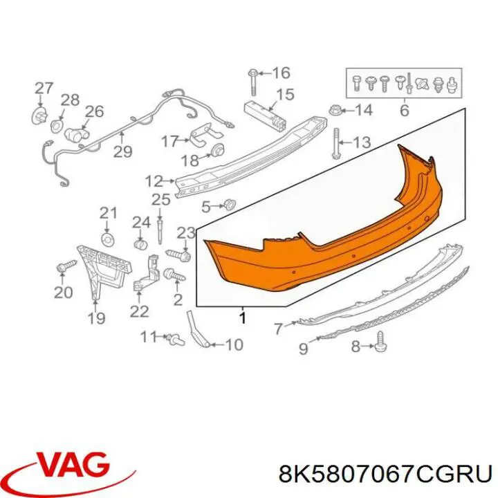  8K5807067CGRU VAG