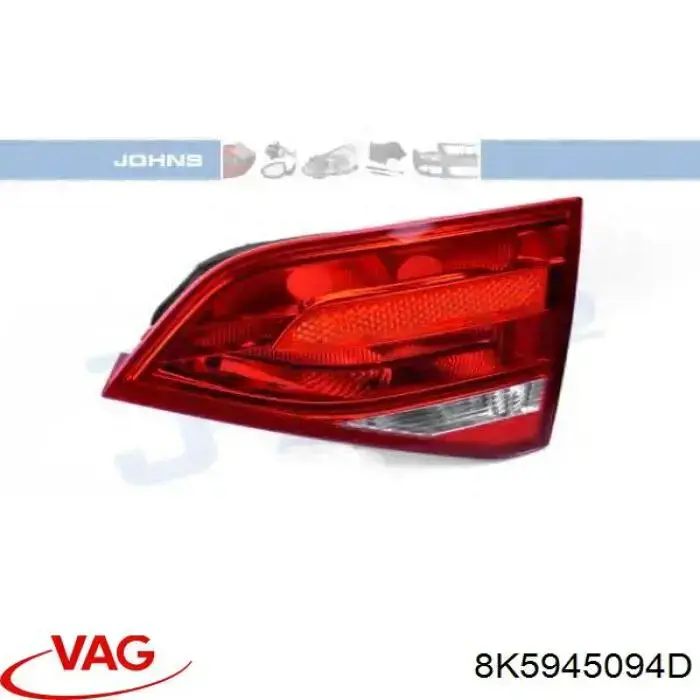 Стоп задній VAG 8K5945094D ціна, від 25.33 USD
