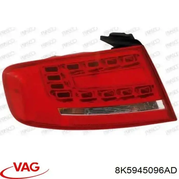 Купити 8K5945096AD VAG Ліхтар задній правий, зовнішній