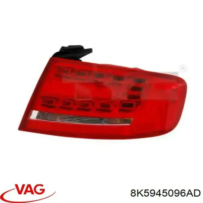Задній правий зовнішній ліхтар VAG 8K5945096AD ціна, від 180.54 USD